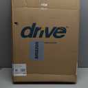 Drive Medical 10210-1 2-Button Folding Walker with Wheels, Rolling Walker, Front Wheel Walker, Lightweight Walkers for Seniors and Adults Weighing Up To 350 Pounds, Adjustable Height, Silver