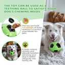Dog Treat Ball - 4.61Inch Interactive Treat Dispenser for Large & Small Dogs, Giggling Sound, Keeps Dogs Busy