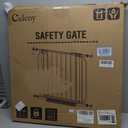 Baby Gate No Drilling, 29"-40" Auto Close Dog Gate Indoor for Doorways & Stairs, Pressure Mounted Adjustable Pet Gate, Easy Walk Through Child Gate for Children & Pets Stroller Friendly, White