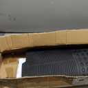 FH Group Climaproof Trimmable Non-Slip Vinyl Floor Mats 3 Row Set - Universal Fit for Cars Trucks and SUVs (Black) F11306 + F16400