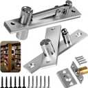 Door Pivot Hinges,Invisible Hinge System with Ball Catch Hardware for Max 200 lb Heavy Duty Wood Doors & Hidden and Secret Bookcase, Murphy Bookshelf (1)