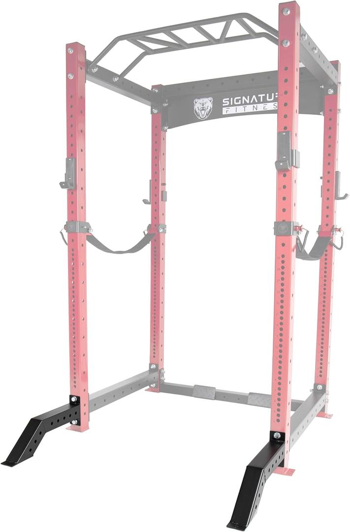 Fitvids 3 x 3 Power Cage Squat Rack Accessories  Stablizer  Stabilizer Feet, Pair  Black