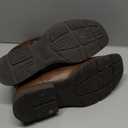 IUV Cowboy Boots For Men with Wide Square Toe Western Retro Boot Durable Classic Fashionable Embroidered Pull On Slip Resistant Boots (11, Dark Brown)