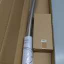 Adjustable 30-45 inches Curved Shower Curtain Rod, Premium Stainless Steel Rustproof Shower Rod for Bathroom, Need to Drill, Silver