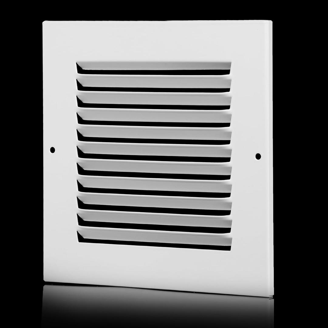 6x6 Vent Cover(Duct Opening Size),Air Return Vent Cover,Flat Vent Cover,Rejillas De Aire Acondicionado para Casa,Return Air Grilles,Outer Dimensions:7.75"Wx7.75"H(6"W x 6"H, Duct Opening)