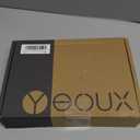 YEOUX Glass Desk Whiteboard with Reversible Wood Stand, Desktop Small White Board, Reusable Mini Dry Erase Board 6.7"x9.5" for Office, Home, School, Marker&Eraser Included (Beech-white Horizontal)