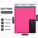 UCGOU Bubble Mailers 8.5x12 Inch Hot Pink 25 Pack Usable Size 8.5x11 Poly Padded Envelopes #2 Medium Mailing Opaque Packaging Postal Self Seal Waterproof Boutique Shipping Bags for Clothes Makeup
