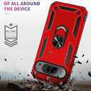 DEERLAMN Case for iPhone Air 6.5-Inch with Slide Camera Cover+Screen Protector(2 Packs), Rotated Ring Kickstand Military Grade Shockproof Protective Cover