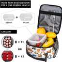 Excavators Trucks Lunch Box - Insulated Lunch Bags for Boys/Girls/Women/Men Detachable Handle Lunchbox Meal Tote Bag