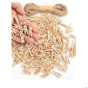 Wooden Clothes Pins for Craft, Natural Wood, 200 pcs, 1 Inch, Mini Clothes Pins for Hanging Pictures, Small Clothes Pins Wood, Clothing Pins, Mini Clothespins for Photos, Small Clothes Pin