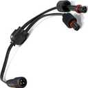 Y-Splitter for Govee Permanent Outdoor Lights,Y-Extension Cord,Compatible with Govee H705A H705B H705C H706A H706B,3-Pin Power Cord for Spot String Lights  Durable & Waterproof (Y-Splitter (2 Female to 1 Male))