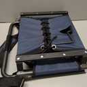 Cascade Mountain Tech Stadium Seat - Lightweight, Portable Folding Chair for Bleachers and Benches - Navy, 17"