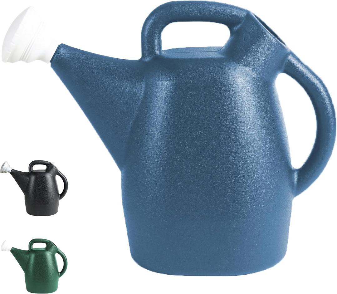 Chapin 48010 Watering Can, 2 Gallon, Indoor and Outdoor Plants, Lawn, Garden, Removable Nozzle, Drip-Free Sprinkler Head, Recycled Plastic, Blue