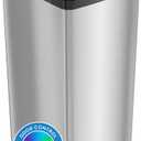 iTouchless 14 Gallon Slide Open Lid Kitchen Trash Can with, Motion Sensor Stainless Steel Rectangular Trashcan for Home Office Work Garage Bedroom Living Room Large Capacity Slim Wastebasket, Silver