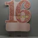 27.5 Inch Sweet 16 Happy Birthday Large Yard Signs Sweet 16 Birthday Decorations Rose Gold Personalized Name 16th Birthday Lawn Sign with Stakes for Girls Outdoor Sweet 16 Party Celebrations Supplies