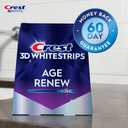 Crest 3D Whitestrips Age Renew Teeth Whitening Kit, 21 Treatments, Each with 1 Upper/1Lower, 42 Strips Crest 3DWhite Teeth Whitening Strips