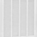 EZ-FLO 16 x 20 Inch (Duct Opening) Return Air Vent Cover for Wall or Ceiling, Solid Steel Return Air Filter Grille, HVAC Vent Cover, White, 61631
