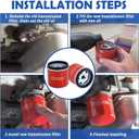 Transmission Filter 29539579 Fits for Allison 1000 2000 2400 Series, Chevy Silverado 2500HD 3500HD GMC Sierra 2500HD 3500HD, Chevy Kodiak/GMC Topkick C4500 C5500, Replaces 29531007 29537268 (1 Pack)