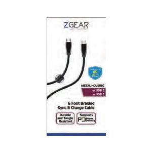 Zgear 6 Foot Braided Sync & Charge Cable