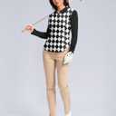 Women's Golf Shirts Lightweight UPF 50+ Long Sleeve Shirts UV Protection Quick Dry Cool Polo Shirts for Women Work Outdoor (Medium, Black Plaid)