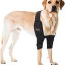Adjustable Dog Elbow Brace with Shoulder Support,Dog Front Leg Brace for Torn Ligaments, Arthritis,Post-Operative Rehabilitation, Pressure SoresMedium