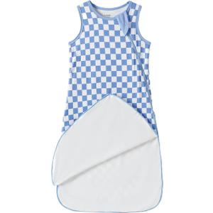 Rayon Made from Bamboo 0.5 Tog Baby Sleep Sack Newborn Sleeping Bag Sack 2-Way Zipper Checkered Infant Wearable Blanket, Size: 18-24 Months