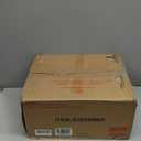 Bathroom Vessel Sink Combo with Faucet and Pop-up Drain, 16" x 12" Rectangular Porcelain Ceramic Basin with White Marble Pattern, Above Counter Sink for Vanity