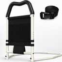 YL-02 Bed Rails for Seniors & Bed Rail for Elderly, Adjustable Safety Support with Non-Slip Handle & Storage Pocket, Fall Prevention Assist Rail with Fixing Strap, ASTM Certified, 350 lbs Capacity
