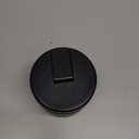 19oz Insulated Vacuum Food Jar with Buckle Lid Wide Mouth Soup Thermo for Hot Food Kids Leakproof Stainless Steel Lunch Container- Black-1Pack