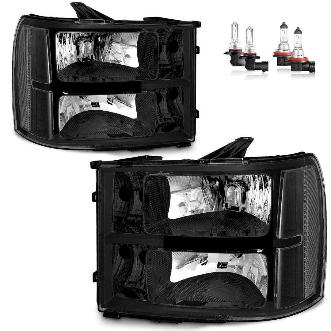 Halogen Headlights for 2007-2013 GMC Sierra 1500
