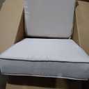 Outdoor Chair Cushions, Removable Covers, Beige, 24 x 24