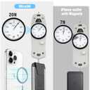 Miroddi for MagSafe Wallet, Works with Apple Find My, Stronger Magnetic Phone Wallet Tracker for iPhone 16/15/14/13/12 Series, Magnetic Card Holder with Privacy Flap, RFID Blocking, Fit 7 Cards, Gray