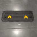 VEVOR 1.5" Rise Rubber Threshold Ramp, 43.3" Wide Wheelchair Ramp oorway, Natural Curb Ramp, 33069Lbs Load Capacity, Non-Slip Textured Surface Rubber Curb Ramp for Wheelchair and Scooter