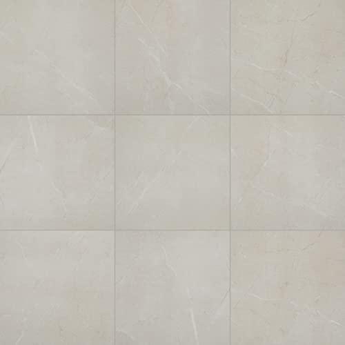 Daltile Perpetuo 12" X 12" Porcelain Marble Look Floor & Wall Tile in Polished Elegant Beige (6 pieces per carton) (12.22 sqft per carton)