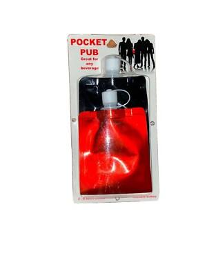 Bar Red Jr. Pocket Pub Flask 2 CT 8 Oz 2 Pack