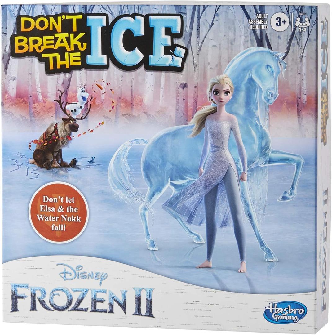 Hasbro Gaming Don't Break The Ice Disney Frozen 2 Edition Game for Kids Ages 3 and Up, Featuring Elsa and The Water Nokk 