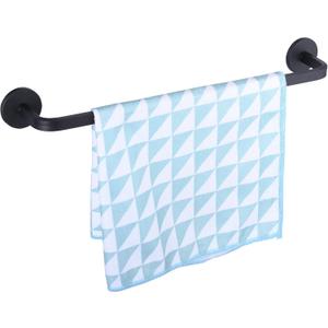 14 Inch Magnetic Towel Holder for Refrigerator, Heavy Duty Magnetic Towel Bar for Kitchen Dishwasher, Oven, Fridge, Washing Machine, Strong Magnet, Rustproof Aluminum, Black, Pack of 1