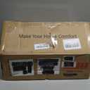 C-Shaped End Tables, Sofa TV Trays Set of 2, Small Couch Side Table for Living Room, Bedroom, Bedside (Greige)