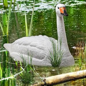 Swan Decoys for Geese | Large Floating Swan Decoy for Pool, Pond & Lake