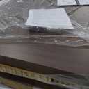 HomyCasa 5-Piece Mid-Century Dining Set, 63" Rectangular Table & 4 Swivel Upholstered Chairs (Fabric/Suede), Sturdy Metal Frame, Perfect for Kitchen, Dining Room, Office, or Restaurant (Brown & Brown)