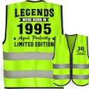 Funny Birthday Gifts for Men - 1995 Birthday Party Decorations Vests 30th Funny Personalised Gifts for Men Women 1995 Happy Birthday Presents for Colleagues Lovers Friends