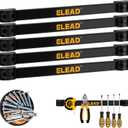ELEAD 6-Piece 12" Magnetic Tool Holder Storage Organizer - Wall Mount Rack Garage Organization Power Magnet Hanger Workbench Board Slatwall Van Organizers Mounted Hanging Strip