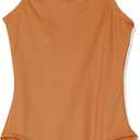 Capezio Girls' Team Basic Camisole Leotard with Adjustable Straps (Medium, Suntan)
