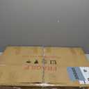 H HOMEWINS Oval Mirrors for Wall,20x30 Oval Wooden Rustic Farmhouse White Beads Boho Decorative Mirror for Bedroom, Bathroom, Living Room,Vanity