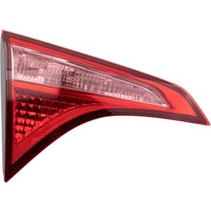 TRQ Driver Side Inner Tail Light Assembly Compatible with 2017-2019 Toyota Corolla TO2802135