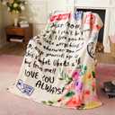 Joiedomi Mothers Day Blanket Gifts for Mom Birthday Gifts Soft Flannel Blanket for Mom Grandma from Daughter Son 50" x 60" Colorful