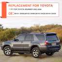 Weatherstrip Car Window Moulding Trim Sweep Felt Seal Kit Window Seal Fit for Toyota 4Runner 2003 2004 2005 2006 2007 2008 2009 Replaces# 68161-35060, 68162-35060,68163-35030,68164-35030-4PCS