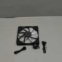 CORSAIR RS140 ARGB 140mm PWM Fan  Daisy-Chain Connection  Low-Noise  Magnetic Dome Bearing  Single Pack  Black