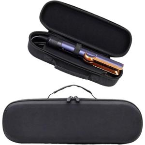 BUBM Travel Case for Airstrait Straightener/Corrale Styler Straightener,Airstrait HT01 Accessories Tools Hard Case, Waterproof Storage Bag - Black