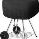 Cover for Outdoor 18 Inch Charcoal Grill, Grill Cover Fits Most Walk-a-Bout Charcoal Grills Within 21.5 * 21.5 * 14.5 in, Water-Resistant Oxford Fabric
